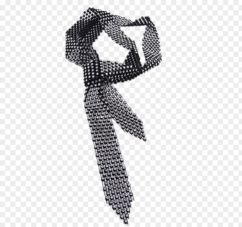 Korea Diamond-like Tie Sweater Chain Ornaments South Fashion Accessory Necktie PNG