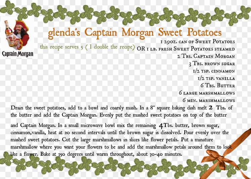 Leaf Flowering Plant Captain Morgan Font PNG