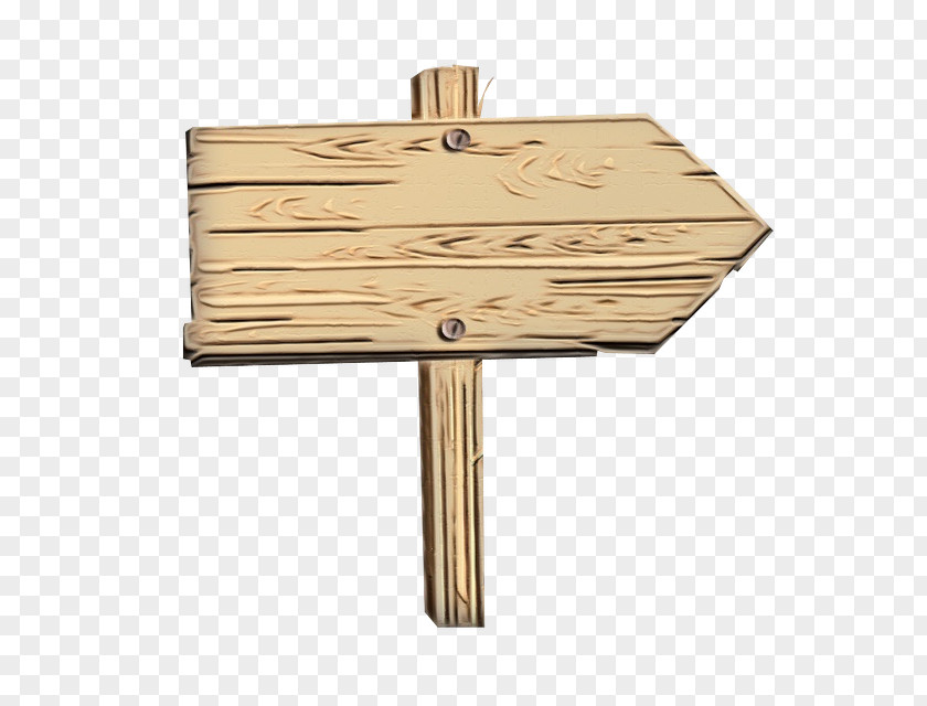 Rectangle Metal Wood Sign Arrow PNG
