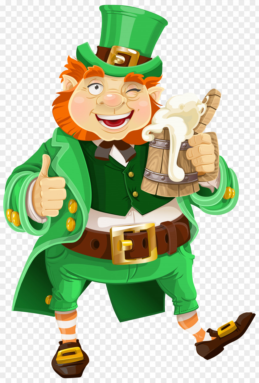 St Patrick Leprechaun Beer Saint Patrick's Day Clip Art PNG