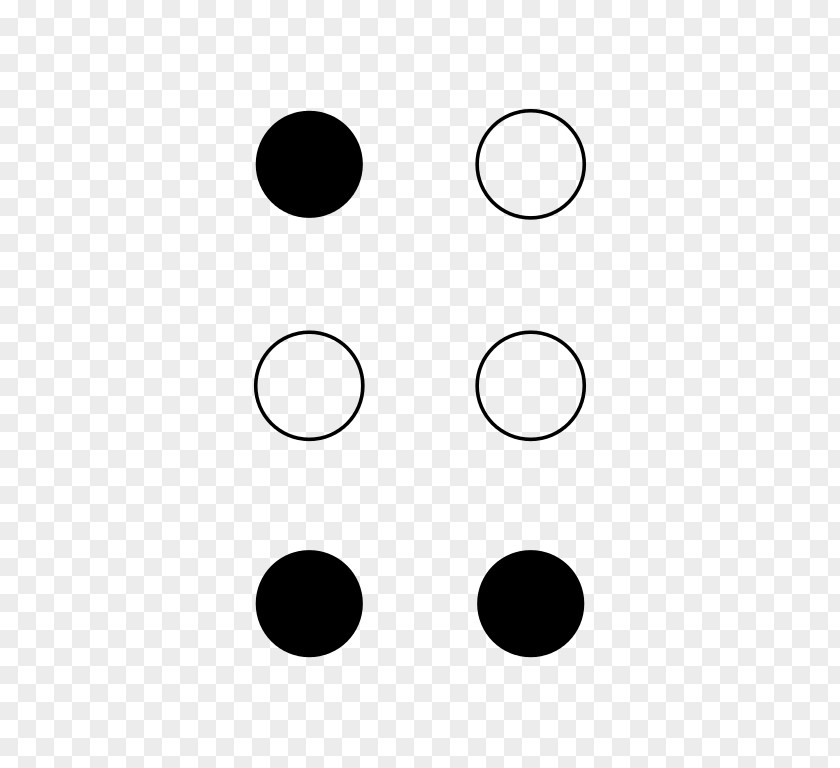U Braille Letter Alphabet Symbol PNG