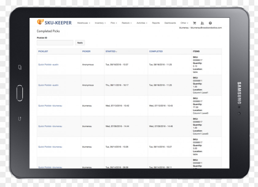 Warehouse Inventory Management Software Computer PNG