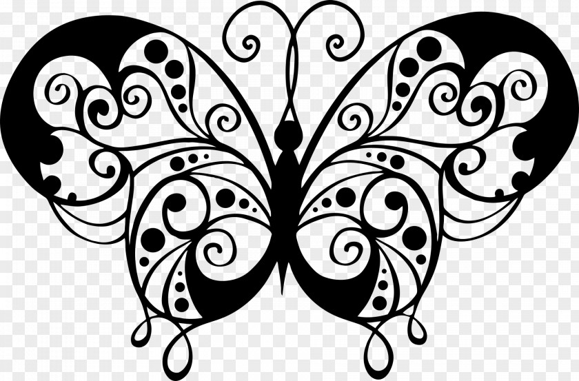 Animal Mandala Butterfly Silhouette Clip Art PNG