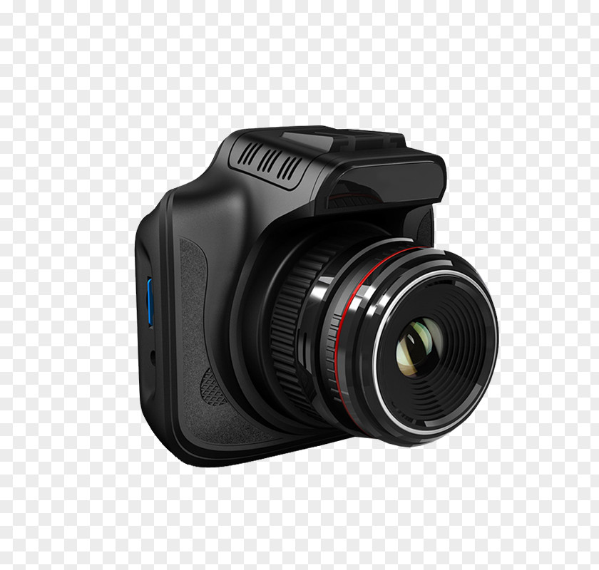 Black SLR Camera Products In Kind Digital Car 1080p High-definition Television Dashcam PNG