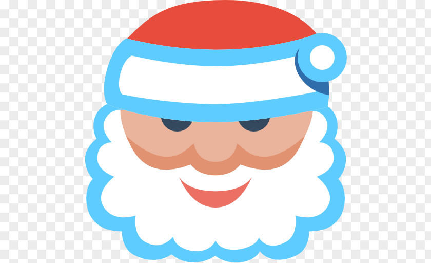 Creative Christmas Santa Claus Icon PNG