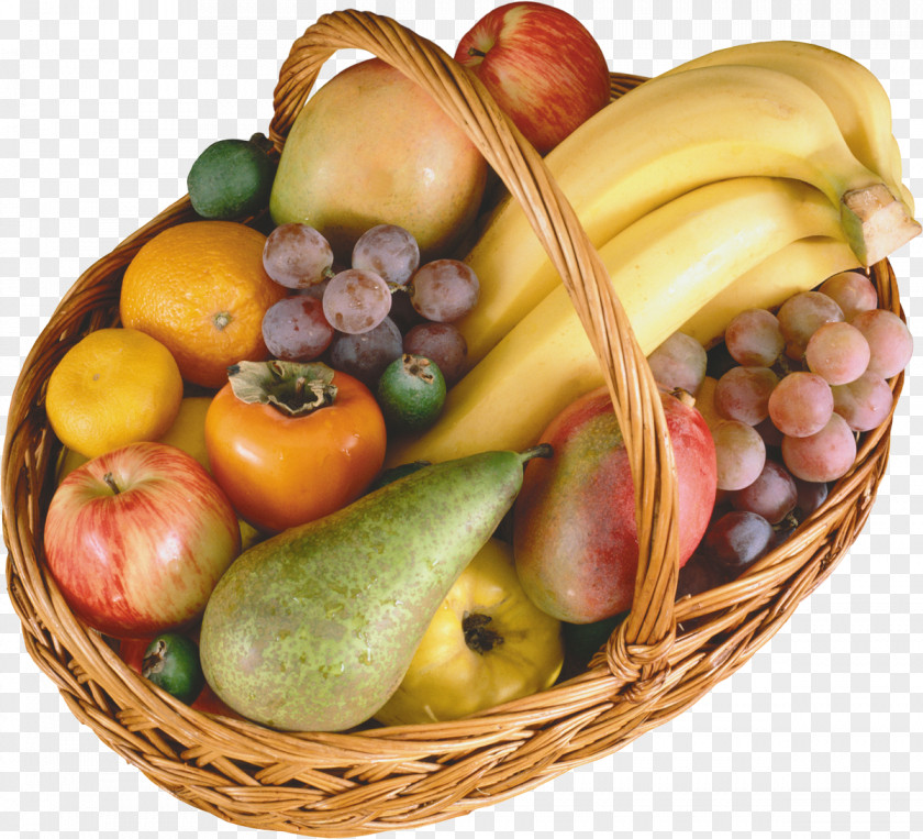 Fruits Basket Of Fruit Vegetable Food PNG