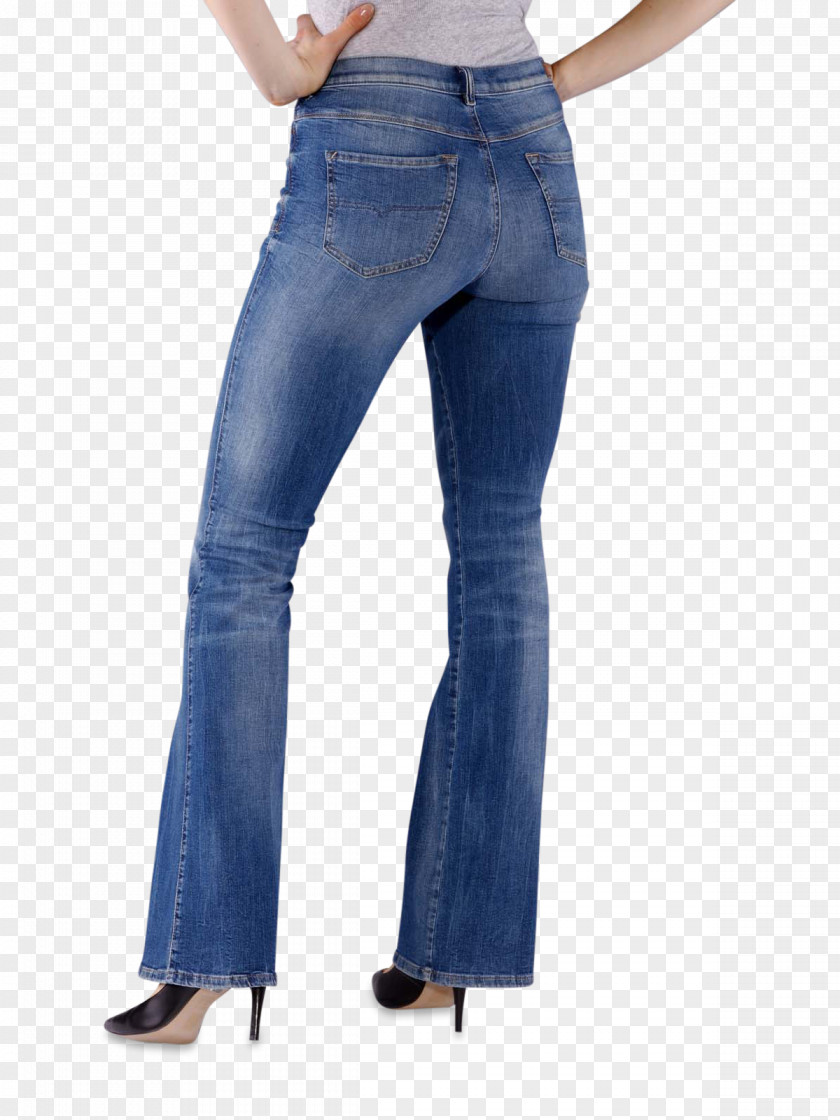 Golden Woman Jeans Denim Cobalt Blue Waist PNG