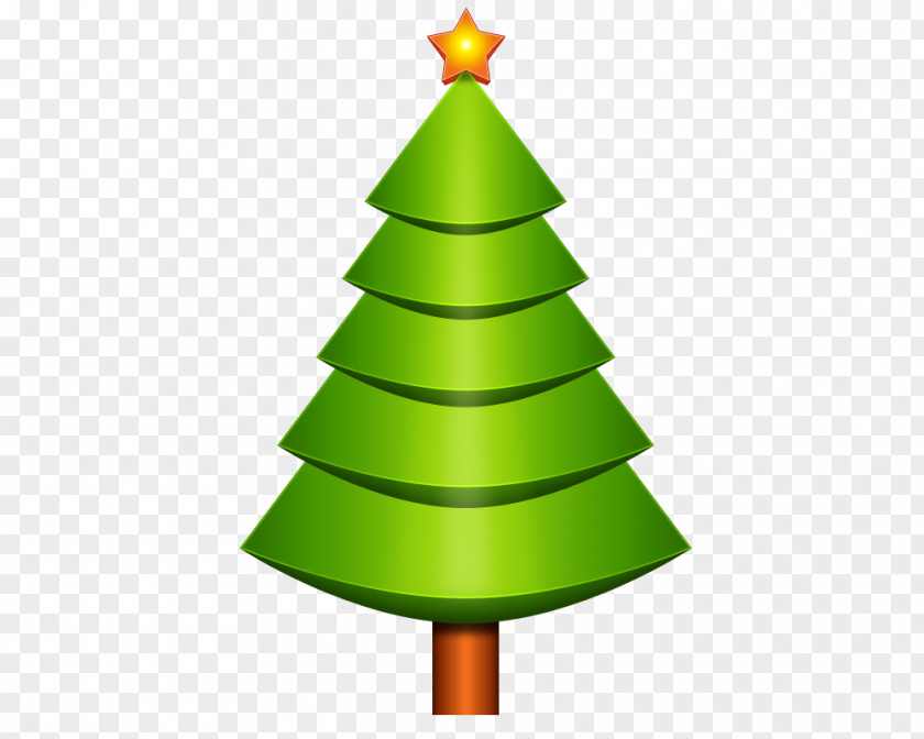 Green Christmas Tree Gift PNG