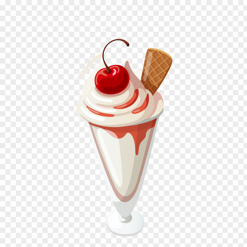 Ice Cream Vector Cone Sundae Snow PNG