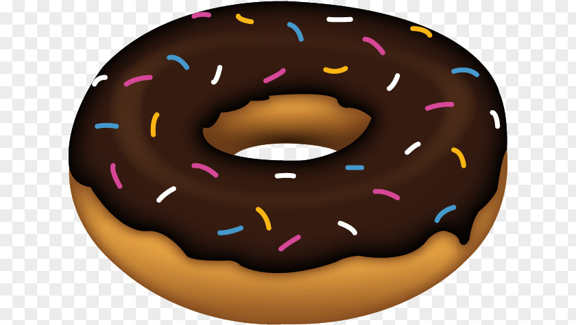 Krispy Donuts Emoji Emoticon Sprinkles Clip Art PNG