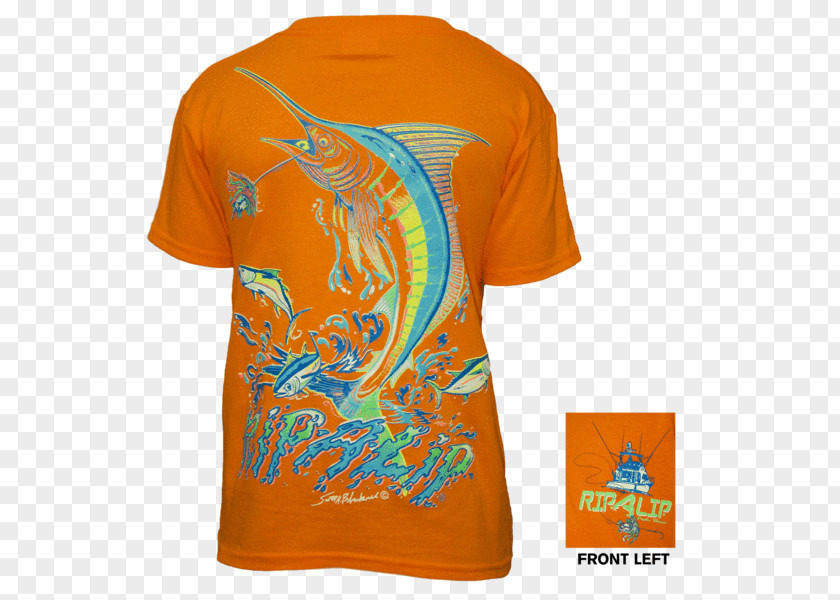 T-shirt Jersey Sleeve Safety Orange Closeout PNG