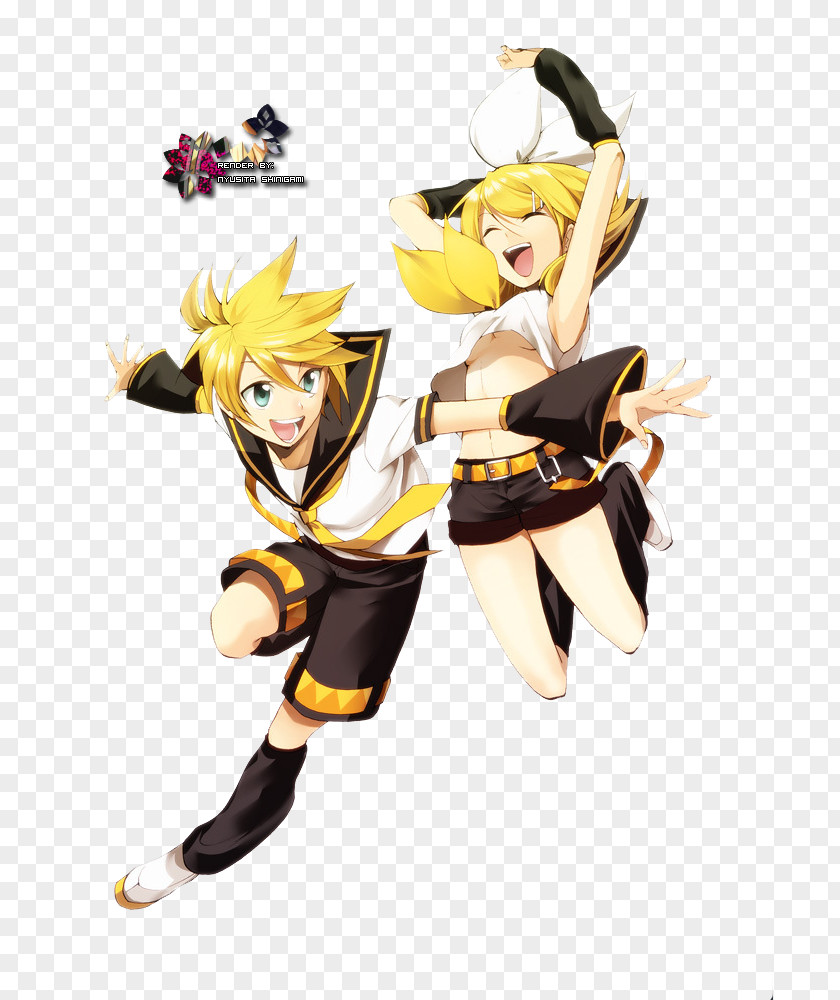 Rin Kagamine Rin/Len Vocaloid Kaito Rendering PNG