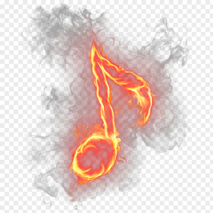 Summer Bbq Flower Fire Flames Musical Note Clip Art Psd PNG