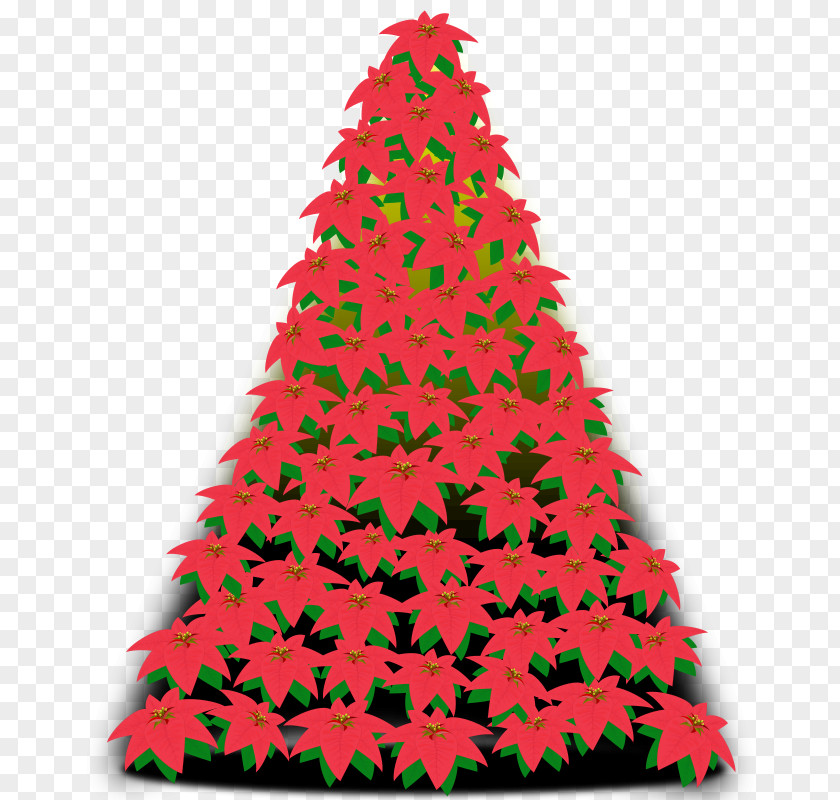 Big Tree Christmas Decoration Clip Art PNG