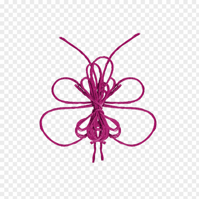 Red Rope Butterfly PNG