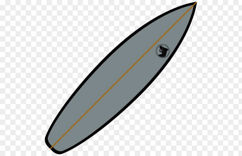 Surfboard Product Design Line PNG