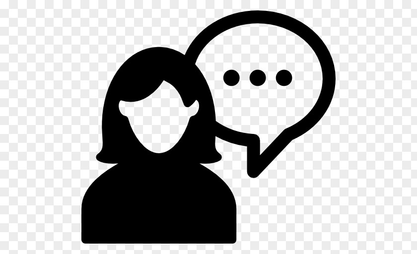 Woman Speech Balloon PNG