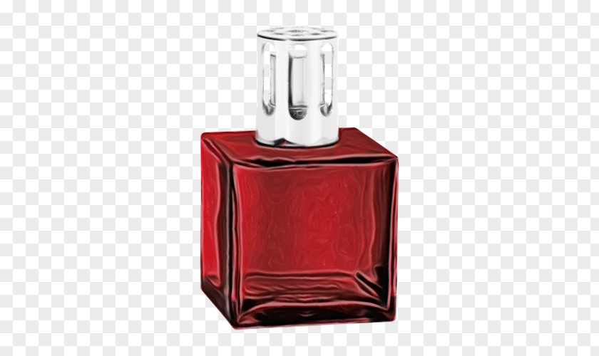 Bottle Decanter Red Perfume Barware Rectangle Glass PNG