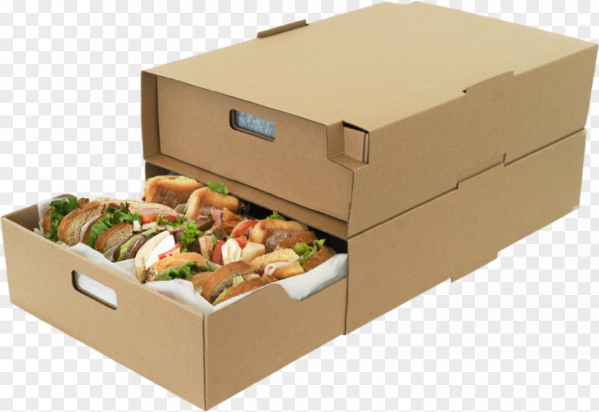 Box Take-out Corrugated Fiberboard Packaging And Labeling Catering PNG
