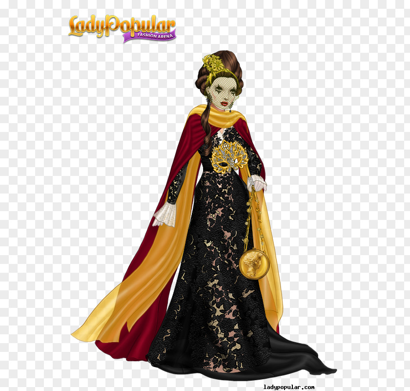 Carnival Of Venice Lady Popular Game Fashion Dress-up Costume PNG