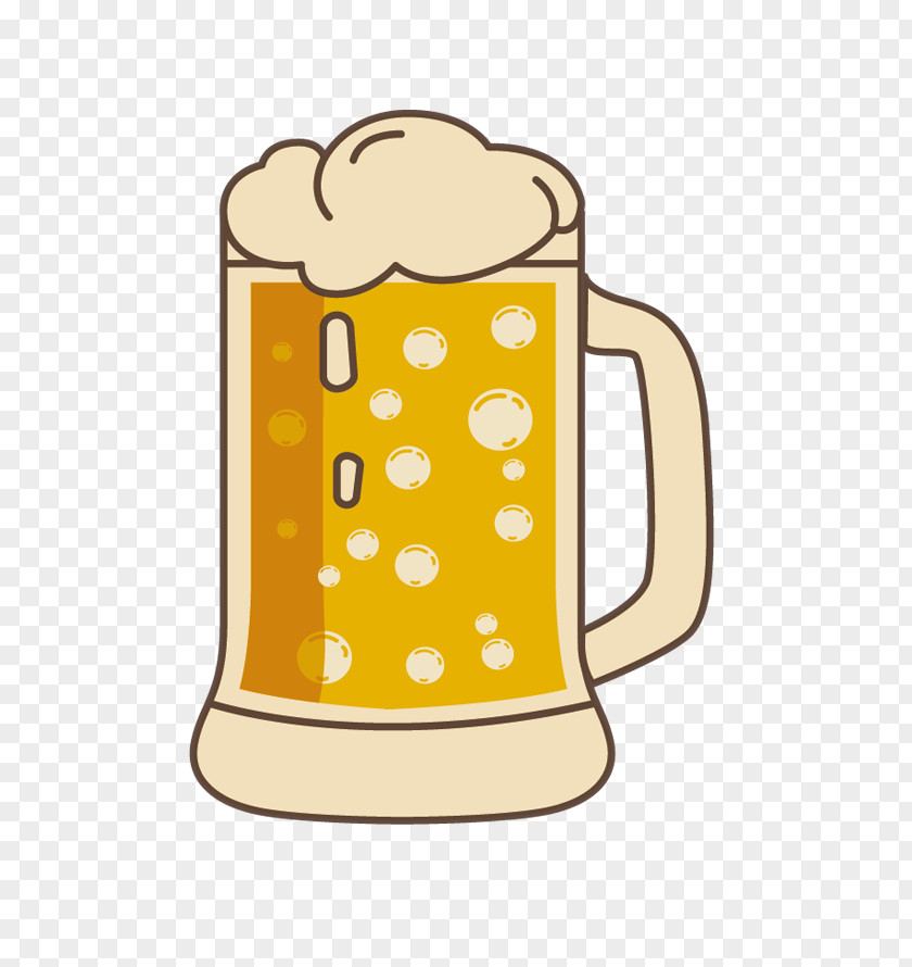 Cartoon Beer Mug Glasses Cup Drink PNG