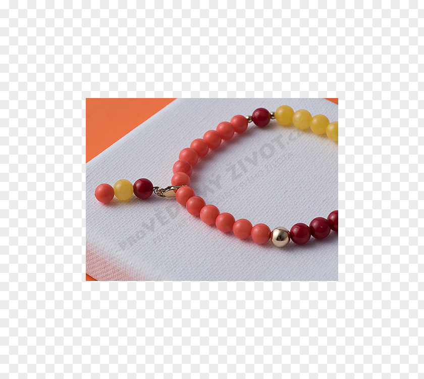Jadeit Bracelet Bead Necklace Orange Red PNG