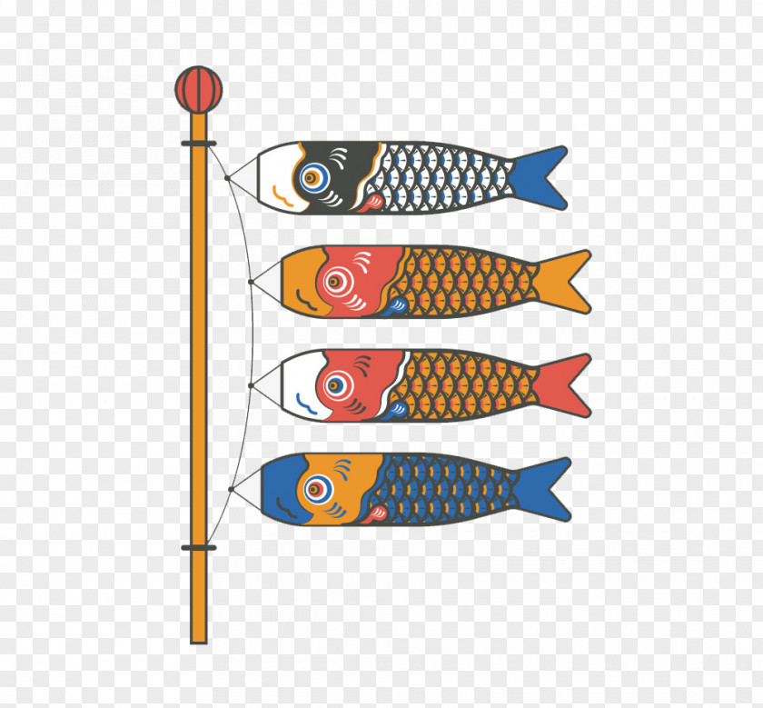 Fish Flag Koinobori Japan Illustration Vector Graphics PNG