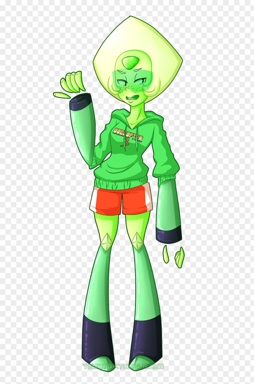 Peridot Steven Universe Vertebrate Green Cartoon Outerwear PNG