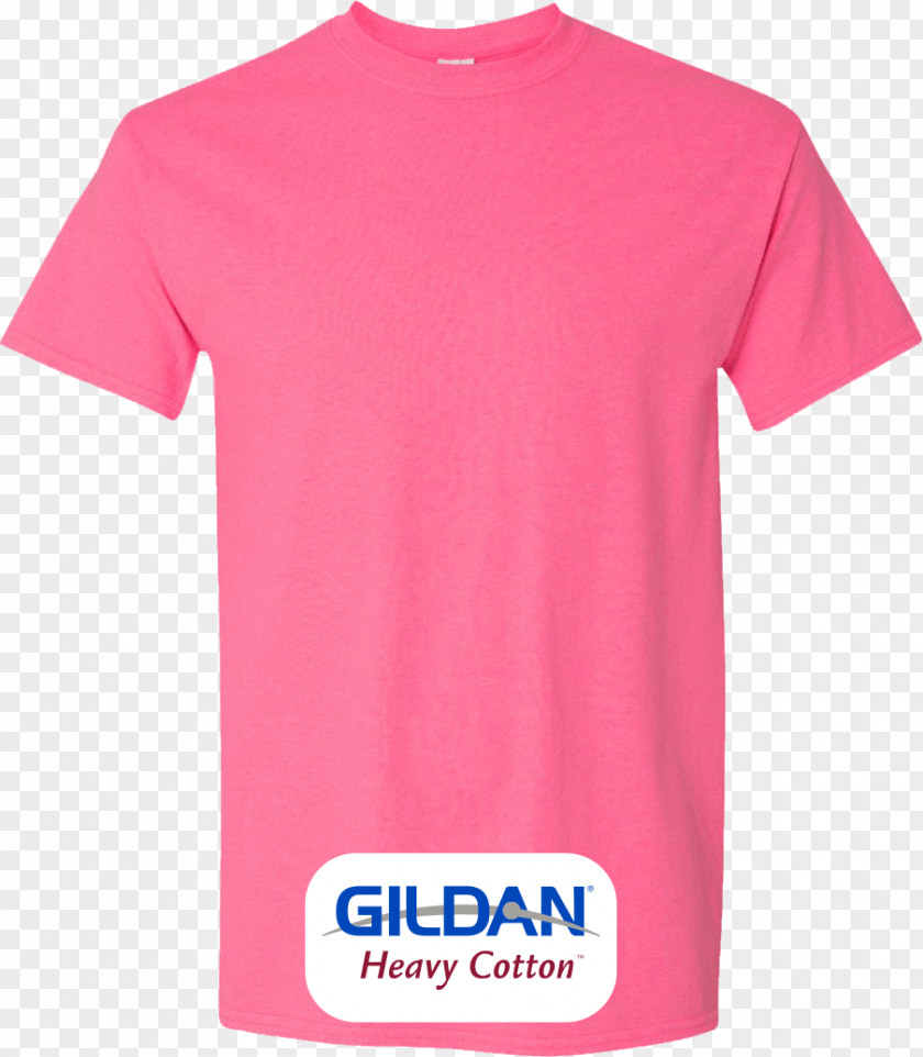 Pink Tshirt Printed T-shirt Gildan Activewear Clothing PNG