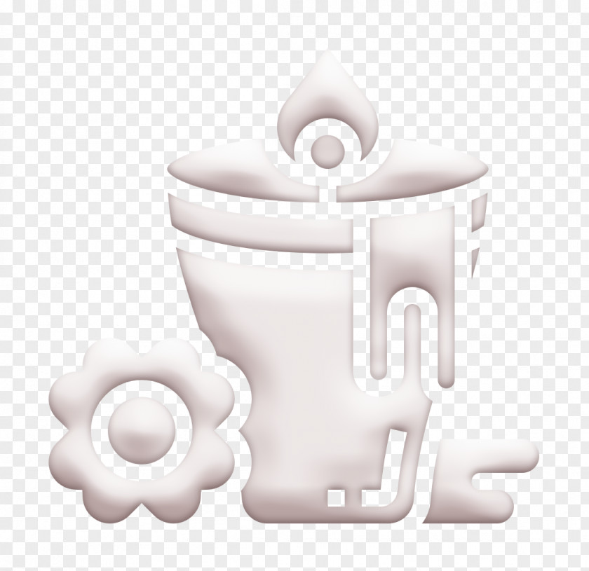 Spa Element Icon Flower Candle PNG