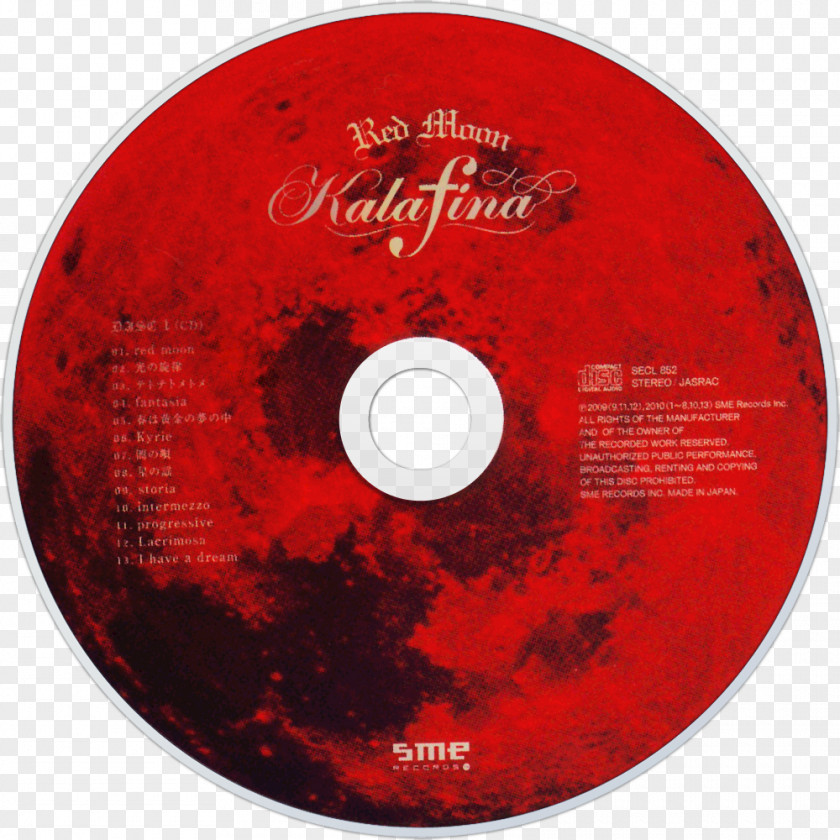 Special European Edition 2012 Oblivious AlbumRed Moon Compact Disc Kalafina PNG