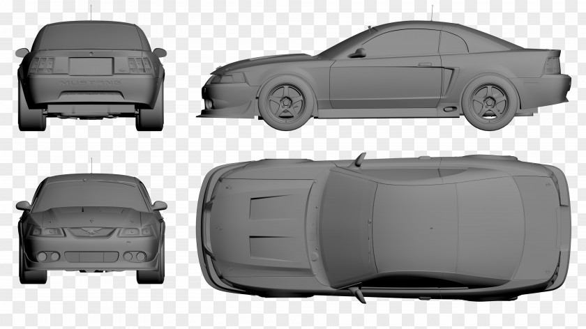 Blueprint 2003 Ford Mustang 2000 2016 SVT Cobra Car PNG