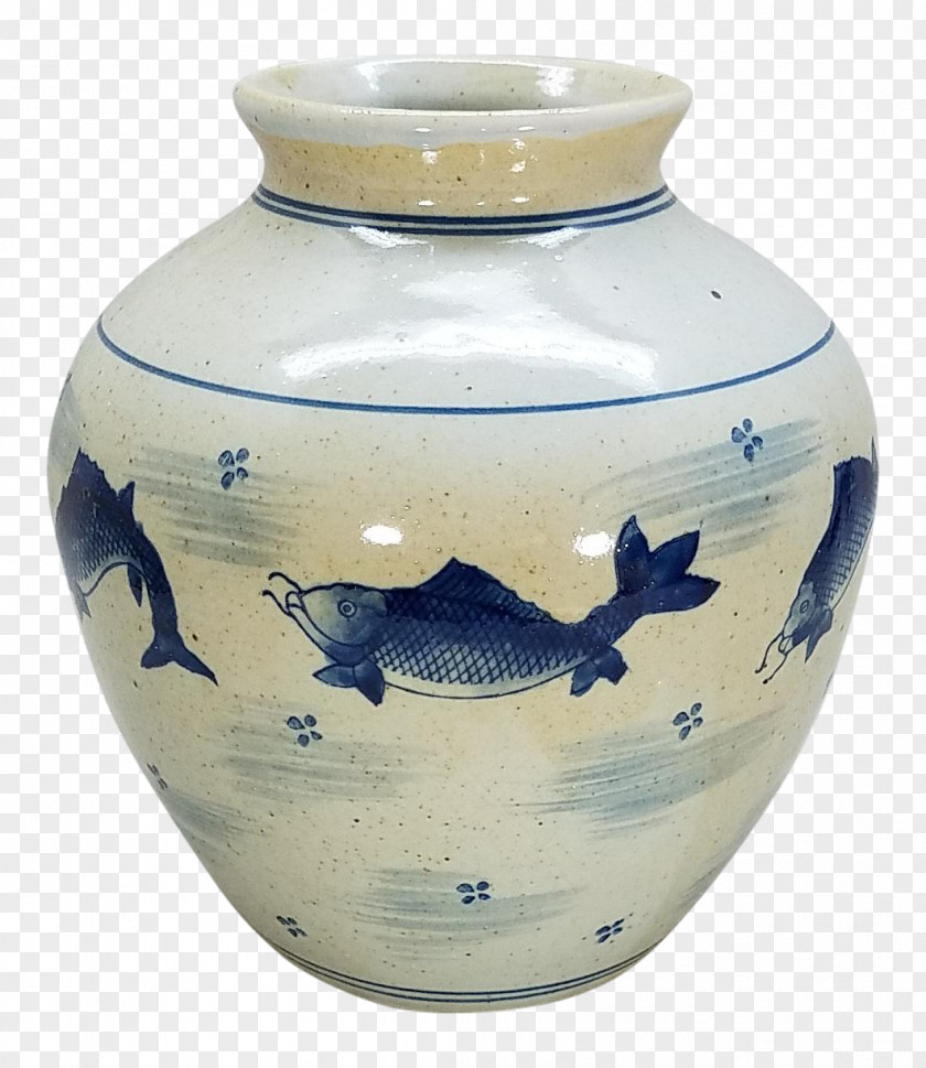 Chinoiserie Ceramic Blue And White Pottery Porcelain Vase PNG