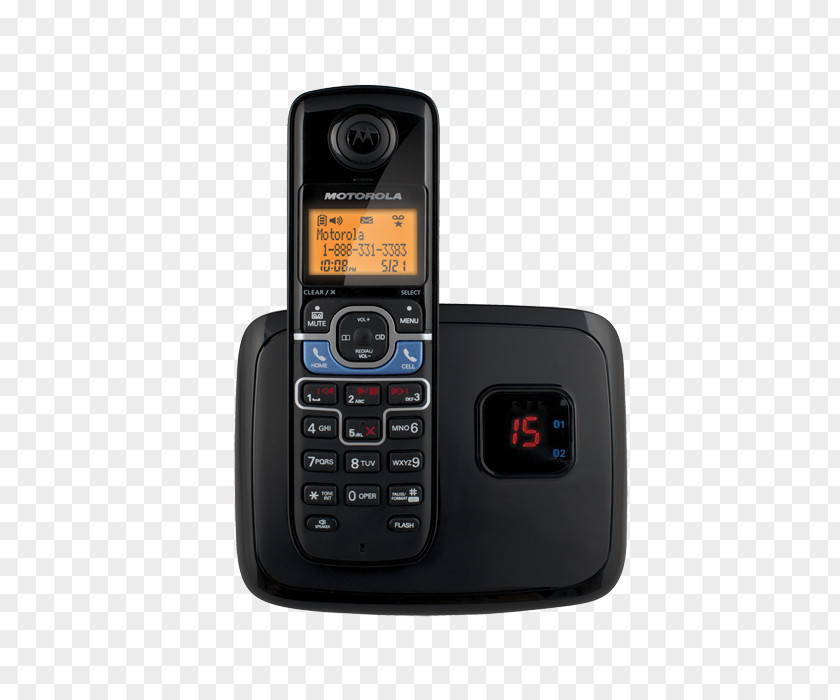 Cordless Telephone Handset Digital Enhanced Telecommunications Home & Business Phones PNG