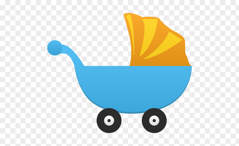 A Baby Cot Yellow Orange PNG