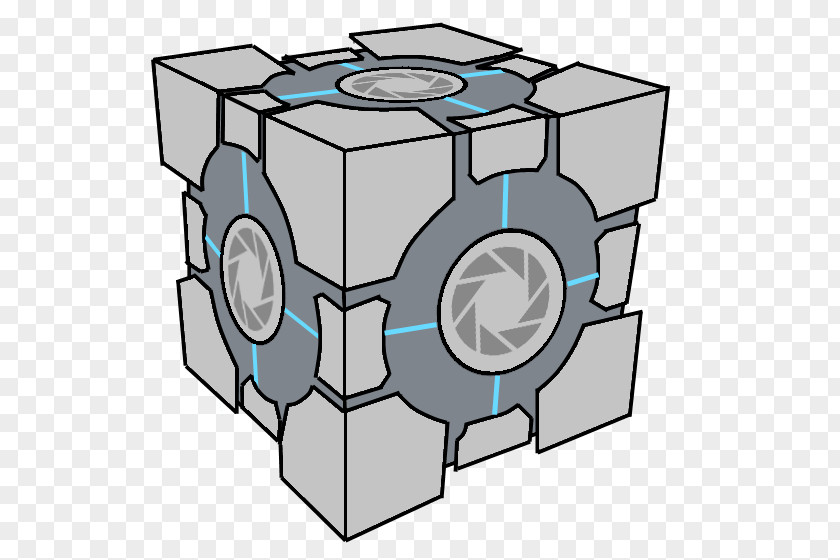 Aperture Science And Technology Portal 2 Half-Life Drawing Companion Cube PNG