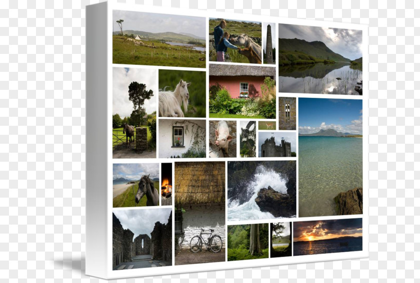 Banner Collage Ireland Window Picture Frames Tourism PNG