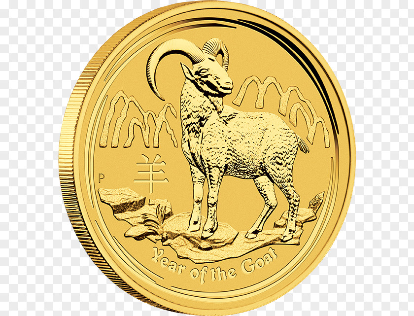 Gold Perth Mint Coin Bullion Australian Lunar PNG
