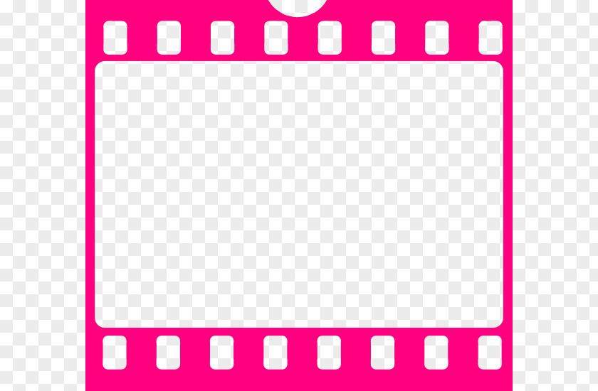 Pink Filmstrip Pic Film Cinema Free Content Clip Art PNG