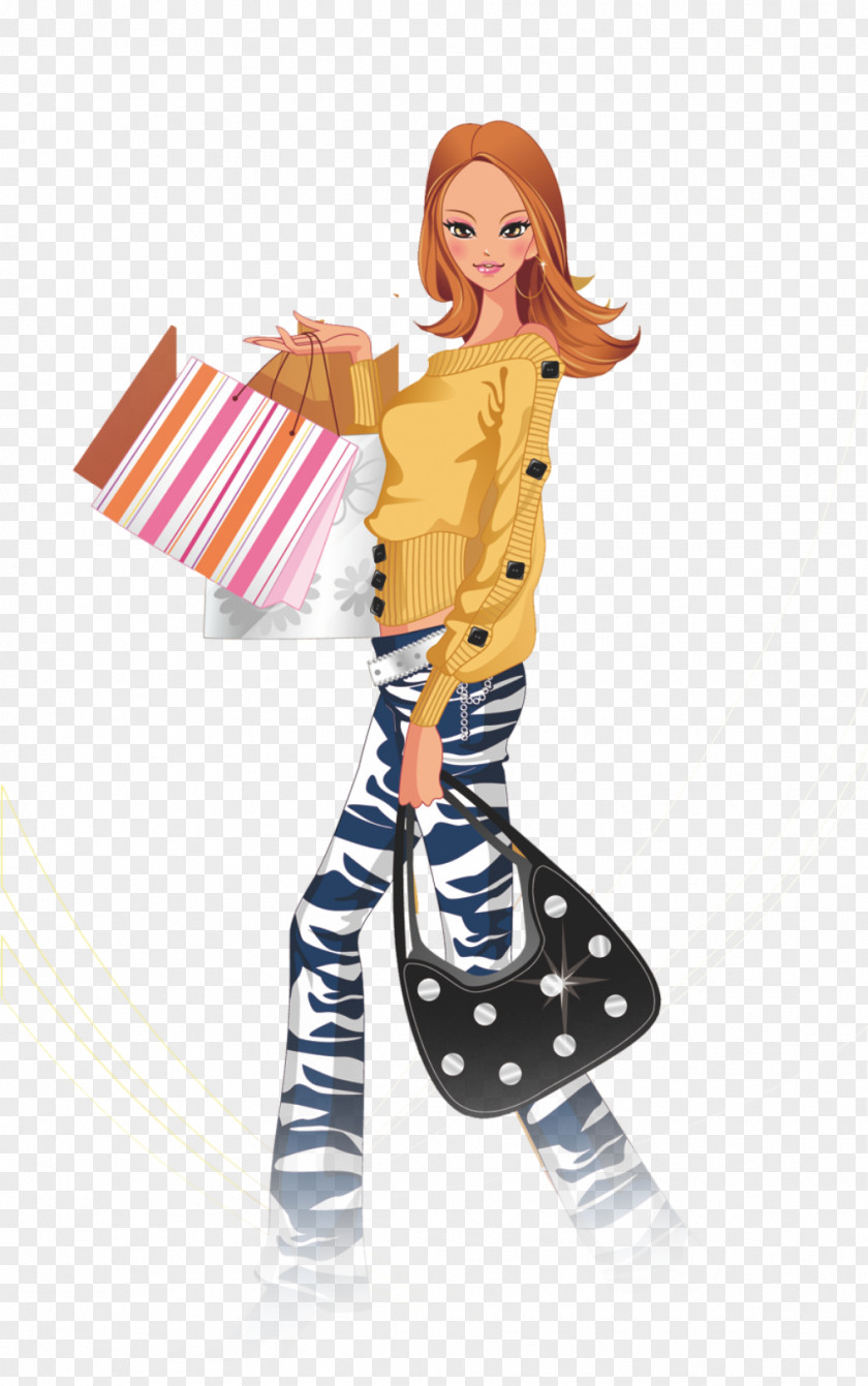 Women Shopping Clip Art PNG