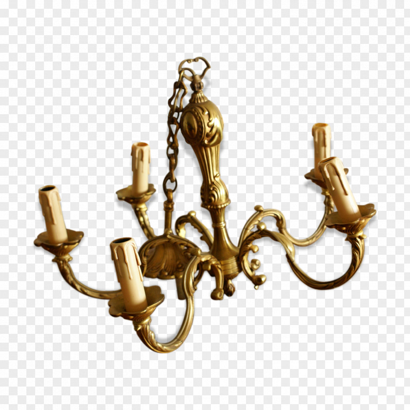 Brass Light Fixture Chandelier Bronze Ormolu PNG