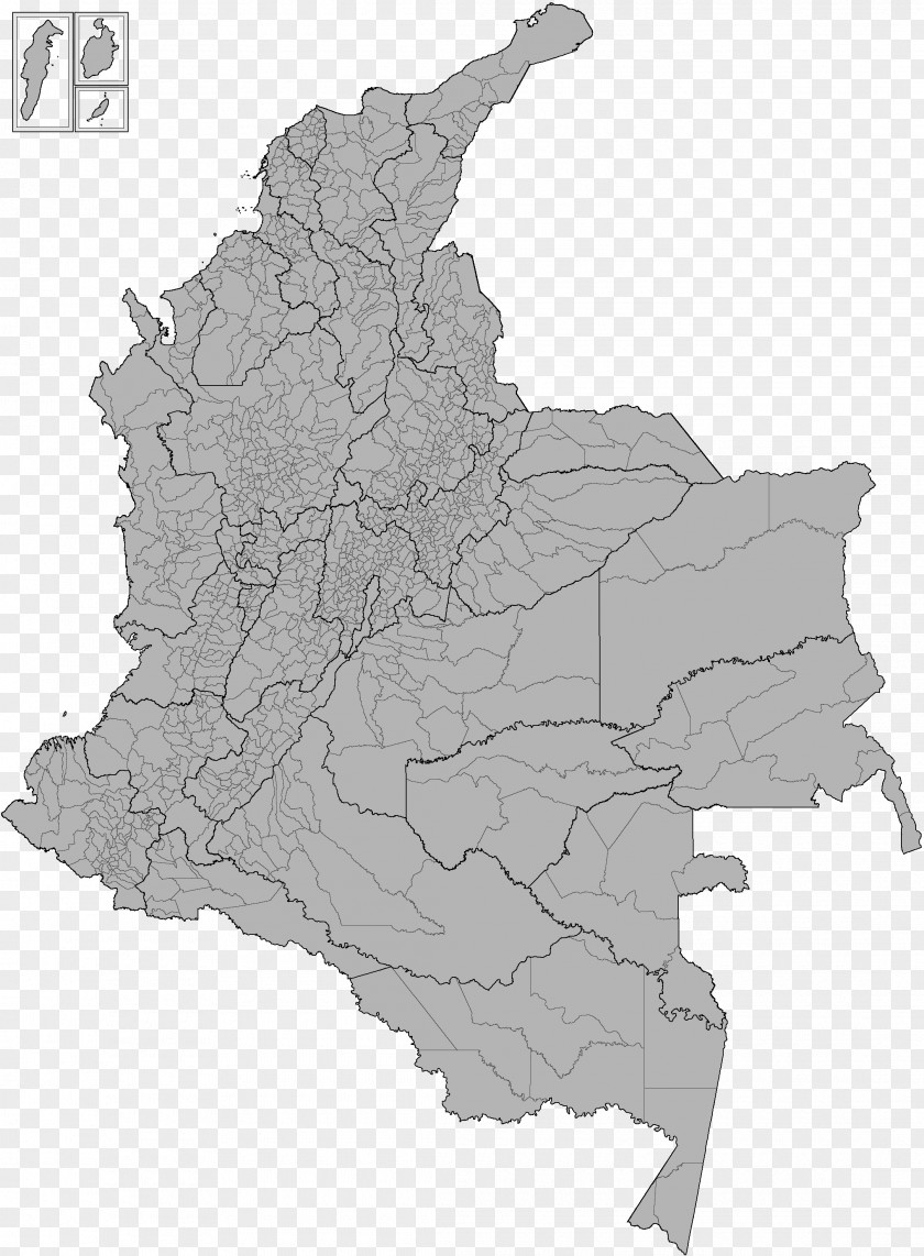 Map Departments Of Colombia Geography Information PNG