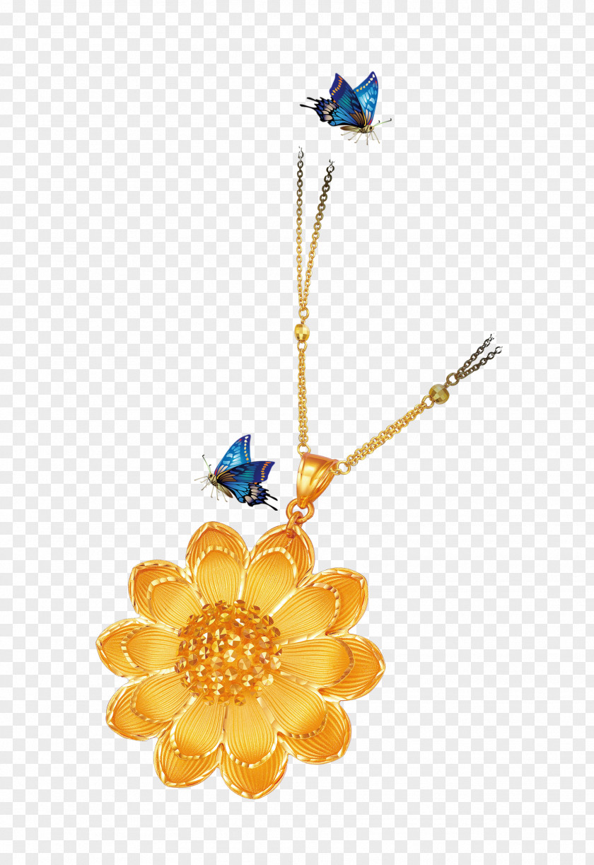 Necklace Jewelry Gold Pendant PNG