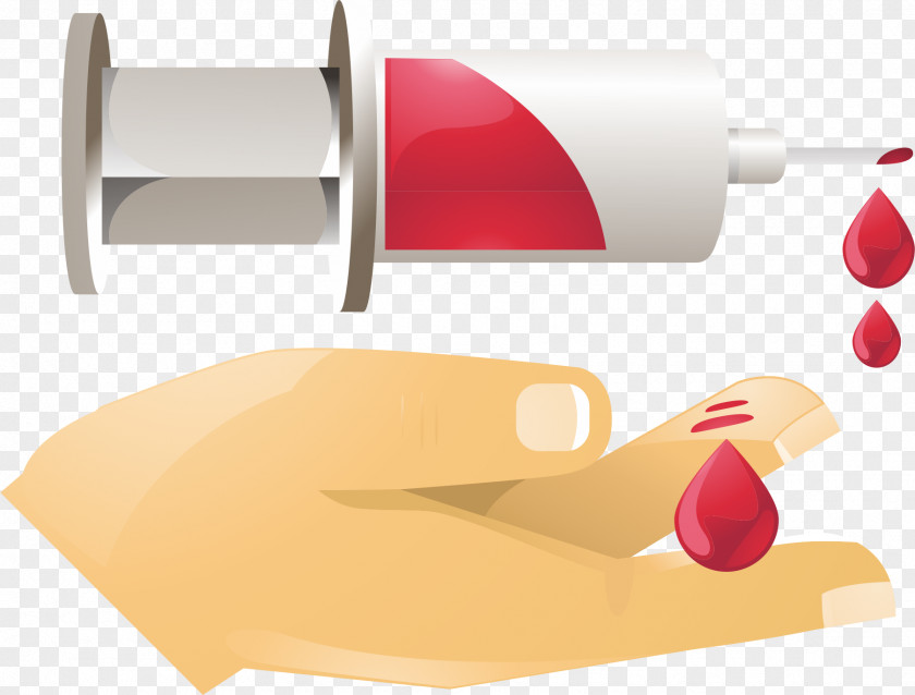 Needle Drop Of Blood Donation Euclidean Vector PNG