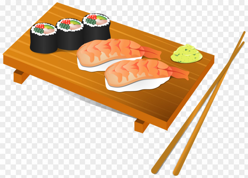 Cartooin Sushi Japanese Cuisine Clip Art PNG