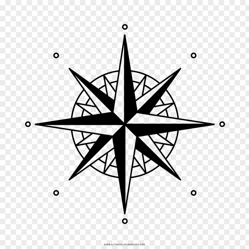 Compass Wind Rose Clip Art PNG