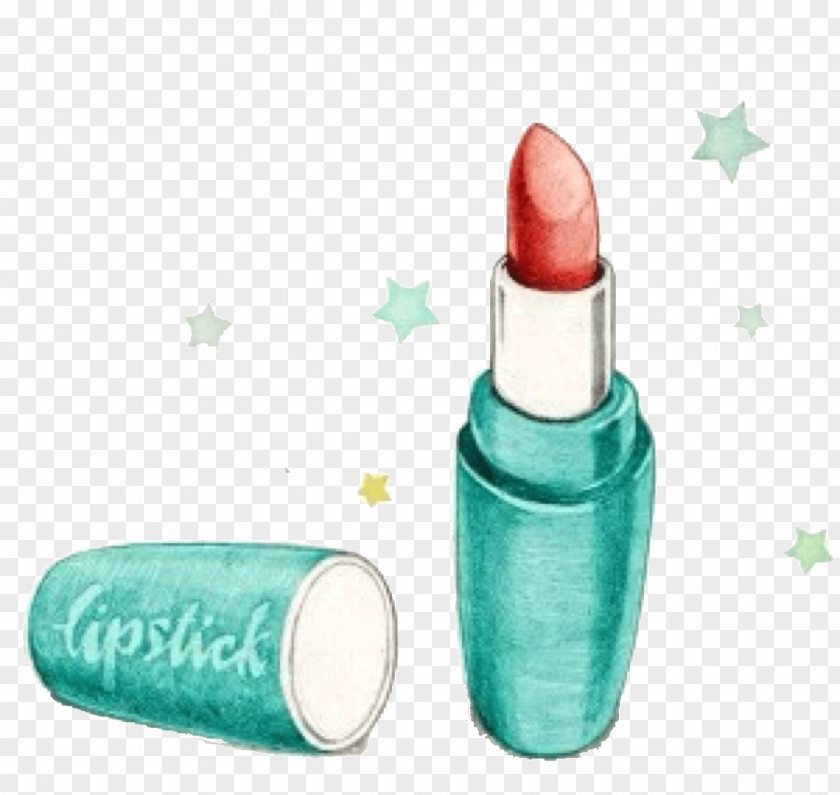 Hand-painted Makeup Lipstick Sunscreen Cosmetics Color Eye Liner PNG