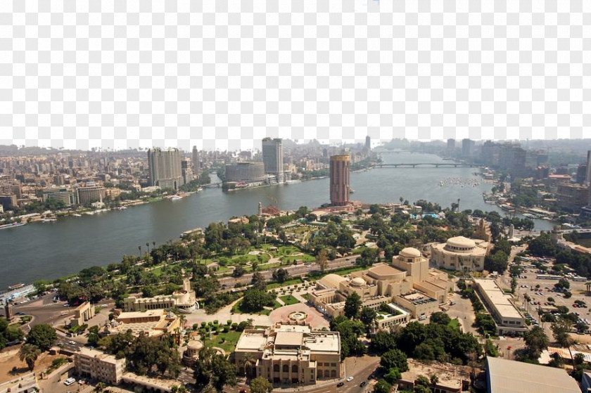 River Side View Of The City Cairo Tower Nile Photography PNG