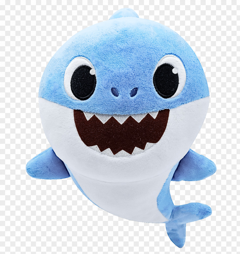 Sharks Stuffed Animal Baby Shark Big Toy With Music Musical Plush Daddy (bandai Ss92513) PNG