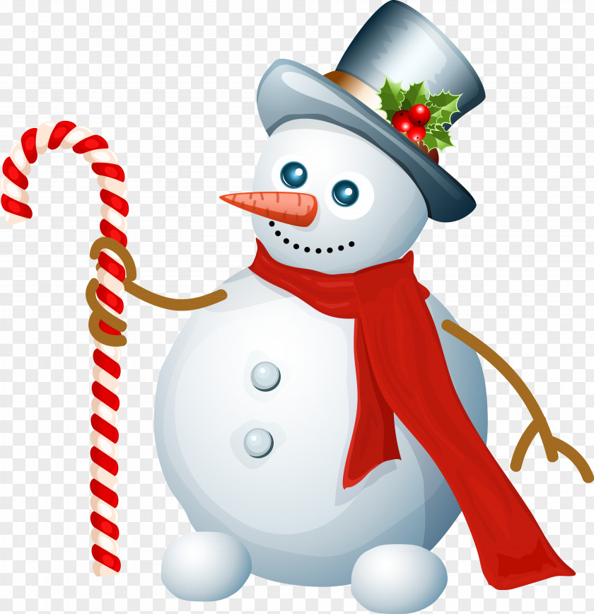 Snowman Christmas Card Santa Claus PNG